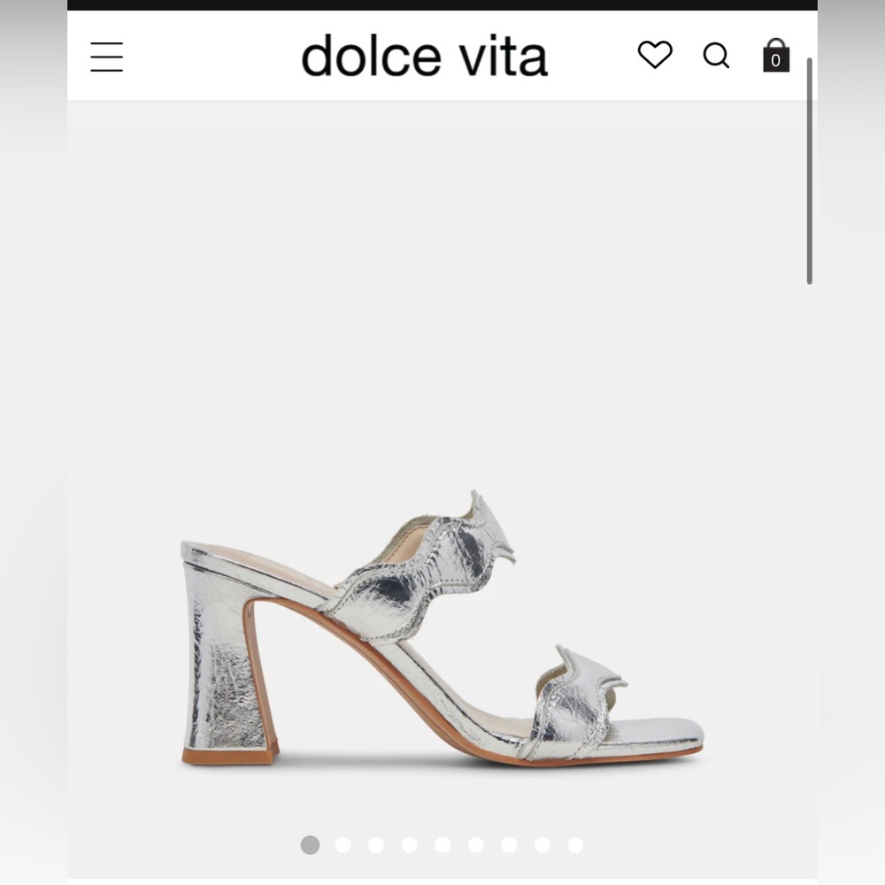Unused silver Dolce Vita heels. Size 9 Wide